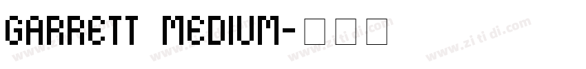 garrett medium字体转换